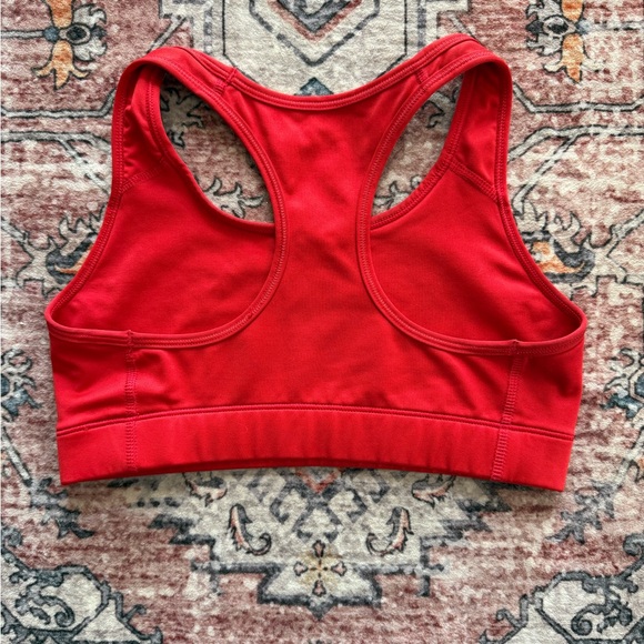 Nike Women's Vibrant Red Dri-FIT Sports Bra - Picture 2 of 2